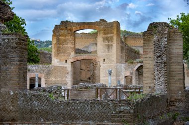 Hadrian Villa 'nın kalıntıları - İtalya