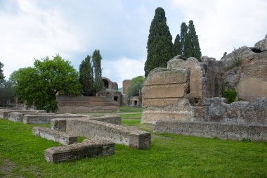 Hadrian Villa 'nın kalıntıları - İtalya