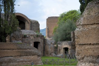 Hadrian Villa 'nın kalıntıları - İtalya
