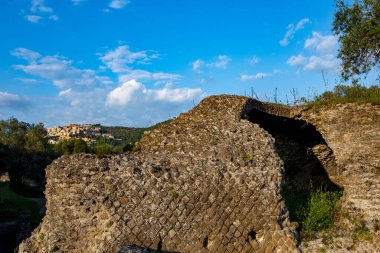 Hadrian Villa 'nın kalıntıları - İtalya