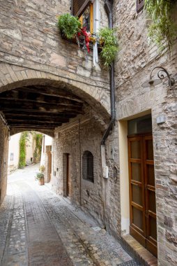 Cobblestone Yaya Geçidi Büyülü İtalya