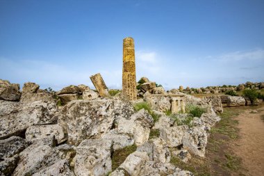 Selinunte 'deki Athena Tapınağı - Sicilya - İtalya