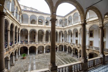 Palermo 'daki Norman Sarayı - Sicilya - İtalya