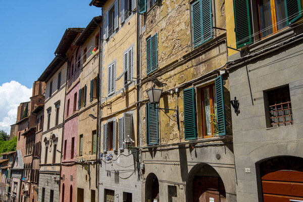 Buildings in Old Town of Siena - Italy