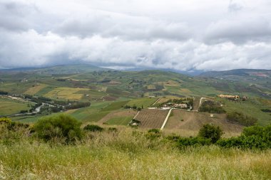 Trapani Bölgesindeki Tarım Alanları - Sicilya - İtalya