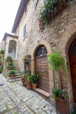 Cobblestone Yaya Geçidi Büyülü İtalya