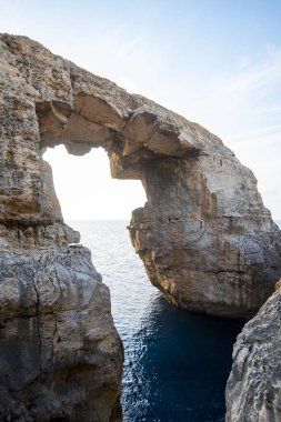Gozo Adası, Malta 'daki Wied il-Mielah Kayalıkları