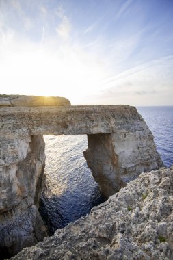 Gozo Adası, Malta 'daki Wied il-Mielah Kayalıkları