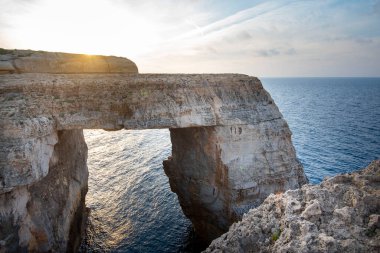 Gozo Adası, Malta 'daki Wied il-Mielah Kayalıkları