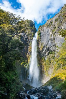 Devils Punchbowl Waterfall - New Zealand clipart