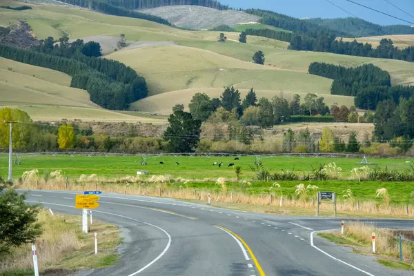 stock image Geraldine-Fairlie Highway 79 - New Zealand