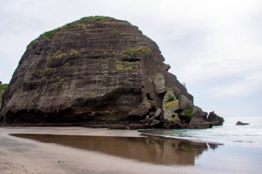 Piha Sahili 'ndeki Taitamo Kayası - Yeni Zelanda