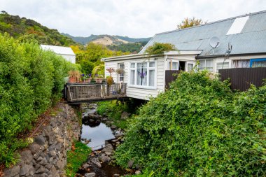 Akaroa 'daki Eski Ev - Yeni Zelanda