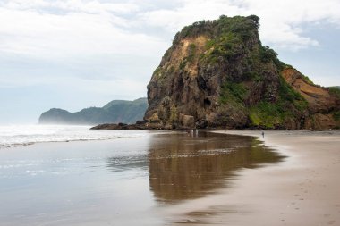 Aslan Rock Piha Beach - Yeni Zelanda