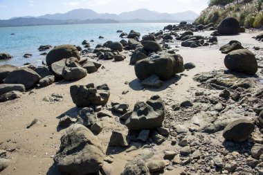 Koutu Boulders in Northland - New Zealand clipart