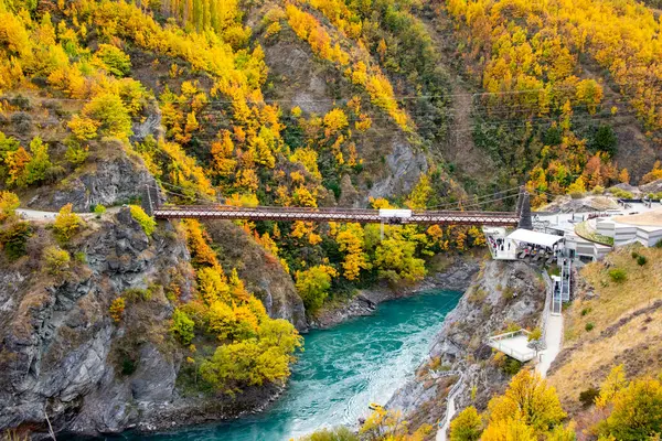Kawarau Gorge Asma Köprüsü - Yeni Zelanda