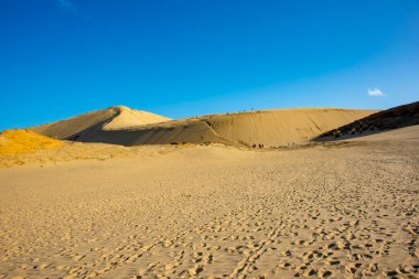 Cape Reinga 'daki dev kum tepeleri - Yeni Zelanda