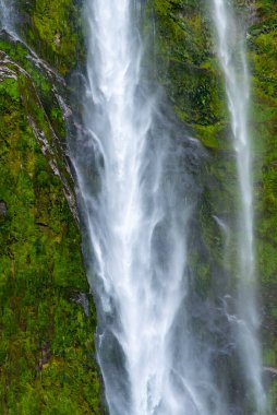 Stirling Falls in Milford Sound - New Zealand clipart