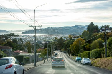 Dunedin 'deki Banliyö Caddesi - Yeni Zelanda