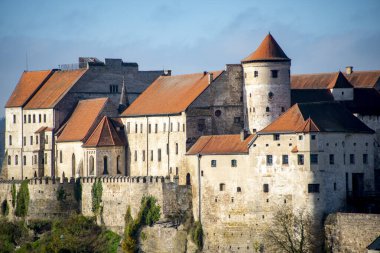 Bavyera 'daki Burghausen Kalesi - Almanya