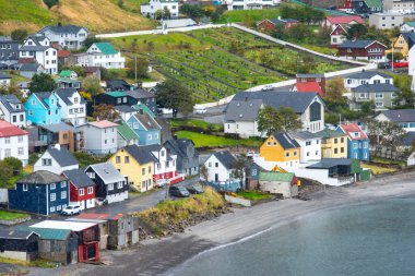 Fuglafjordur Kasabası - Faroe Adaları
