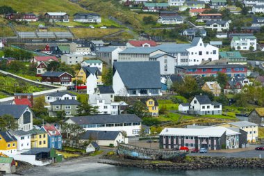 Fuglafjordur Kasabası - Faroe Adaları