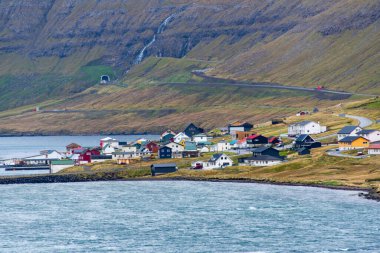 Town of Arnafjordur - Faroe Islands clipart