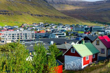 Town of Klaksvik - Faroe Islands clipart