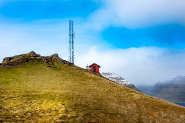 Klakkur Mountain Ridge in Klaksvik - Faroe Islands clipart