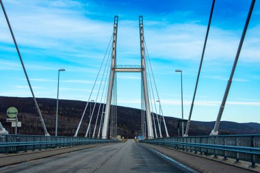 Utsjoki 'deki Sami Köprüsü - Finlandiya