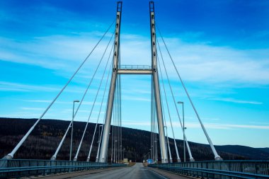 Utsjoki 'deki Sami Köprüsü - Finlandiya