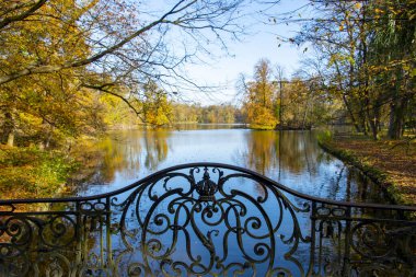 Münih 'teki Nymphenburg Kanalı - Almanya