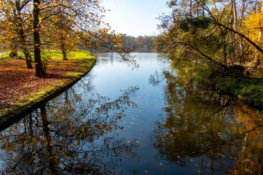 Münih 'teki Nymphenburg Kanalı - Almanya