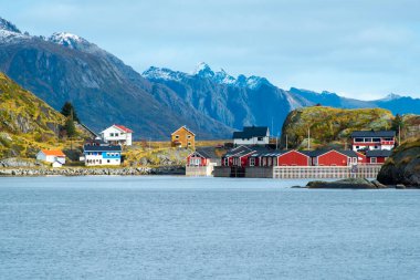 Lofoten 'deki Hamnoy Balıkçı Köyü - Norveç
