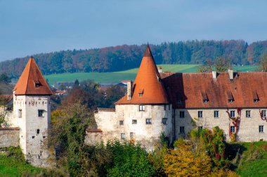 Bavyera 'daki Burghausen Kalesi - Almanya