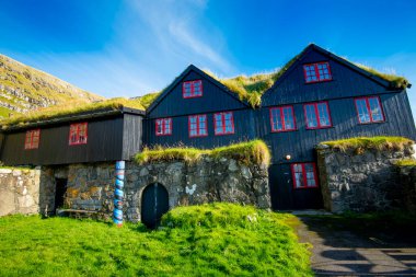 Kirkjubour Köyü - Faroe Adaları