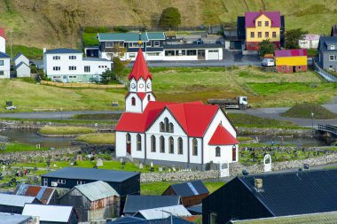 Sandavagur 'daki Sandavags Kilisesi - Faroe Adaları