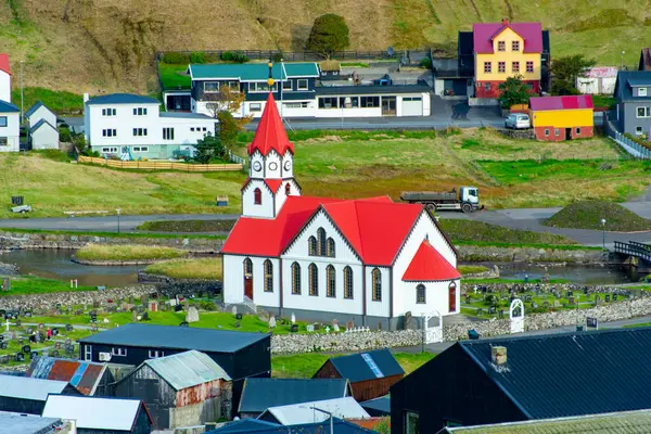 Sandavagur 'daki Sandavags Kilisesi - Faroe Adaları