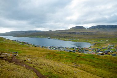 Faroe Adaları, Suduroy Adası 'ndaki Trongisvagur Köyü