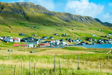Faroe Adaları, Suduroy Adası 'ndaki Trongisvagur Köyü
