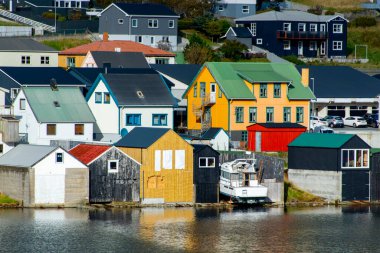 Suduroy Adası 'ndaki Vagur Kasabası - Faroe Adaları