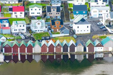 Suduroy Adası 'ndaki Vagur Kasabası - Faroe Adaları