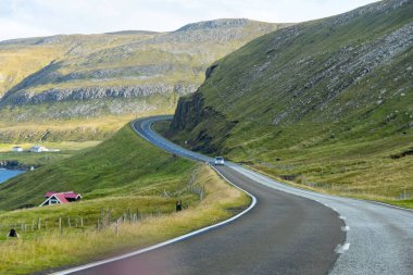 Suduroy Adası, Faroe Adaları 'ndaki Lidarvegur Yolu