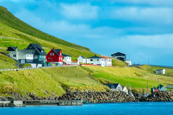 Suduroy Adası 'ndaki Hvalba Köyü - Faroe Adaları