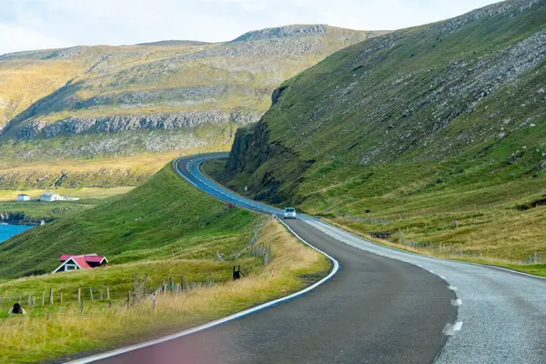 Suduroy Adası, Faroe Adaları 'ndaki Lidarvegur Yolu
