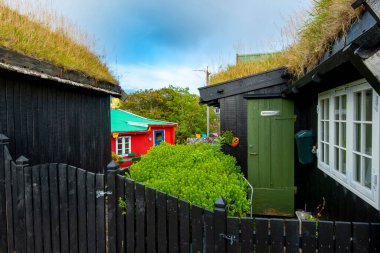 Torshavn 'daki Eski Şehir - Faroe Adaları