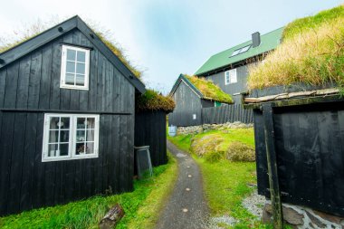 Torshavn 'daki Eski Şehir - Faroe Adaları