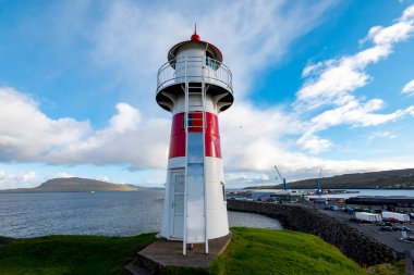 Torshavn 'daki Skansin Deniz Feneri - Faroe Adaları