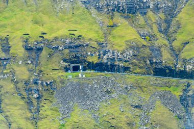 Suduroy Adası 'ndaki Sandvik Tüneli - Faroe Adaları