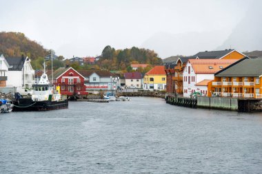 Lofoten 'deki Kabelvag Köyü - Norveç
